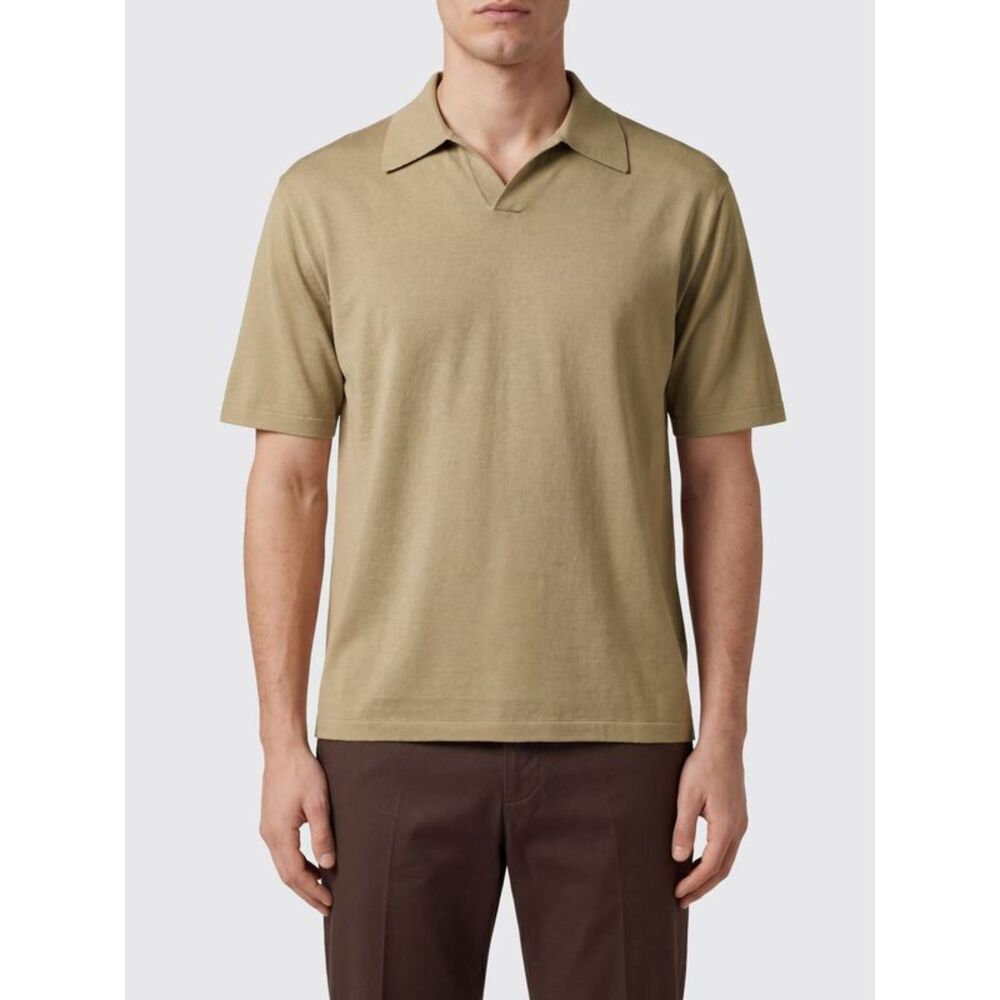 Auralee Polo Shirt Men Kaki